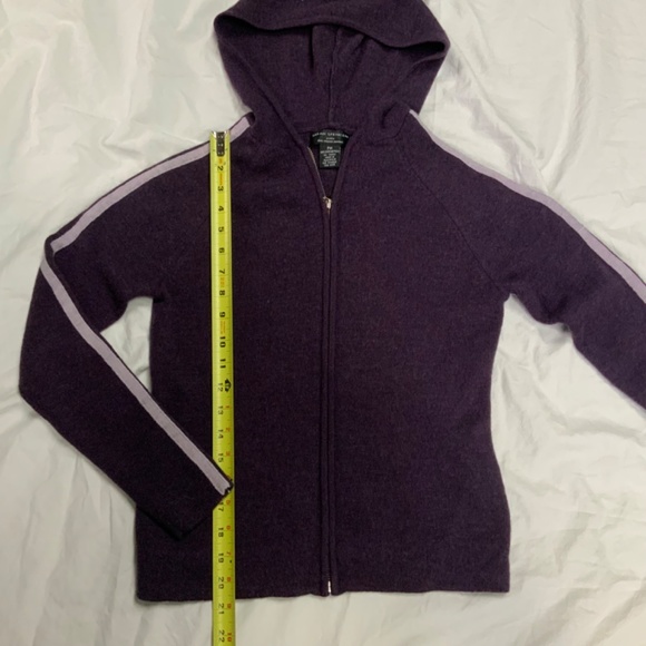 ☘️ W/S Sarah Spencer Merino 100% Italian Wool Full Zip Hoodie Cardigan - Picture 4 of 9